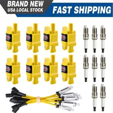 For Chevy GMC 5.3L 6.2L UF413 High Performance Ignition Coil & Spark Plug & Wire