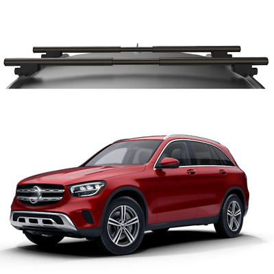 For Mercedes GLC Roof Racks Cross  Luggage Carrier Cargo Bars Desing Telescopic