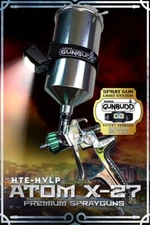 Atom X27 HVLP Auto Paint Gun Car Body & Touch-Up Sprayer WITH FREE GUNBUDD LIGHT