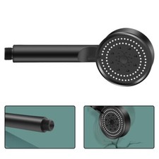 Efficient Water Saving Handheld Shower Head with 5 Spray Options Black