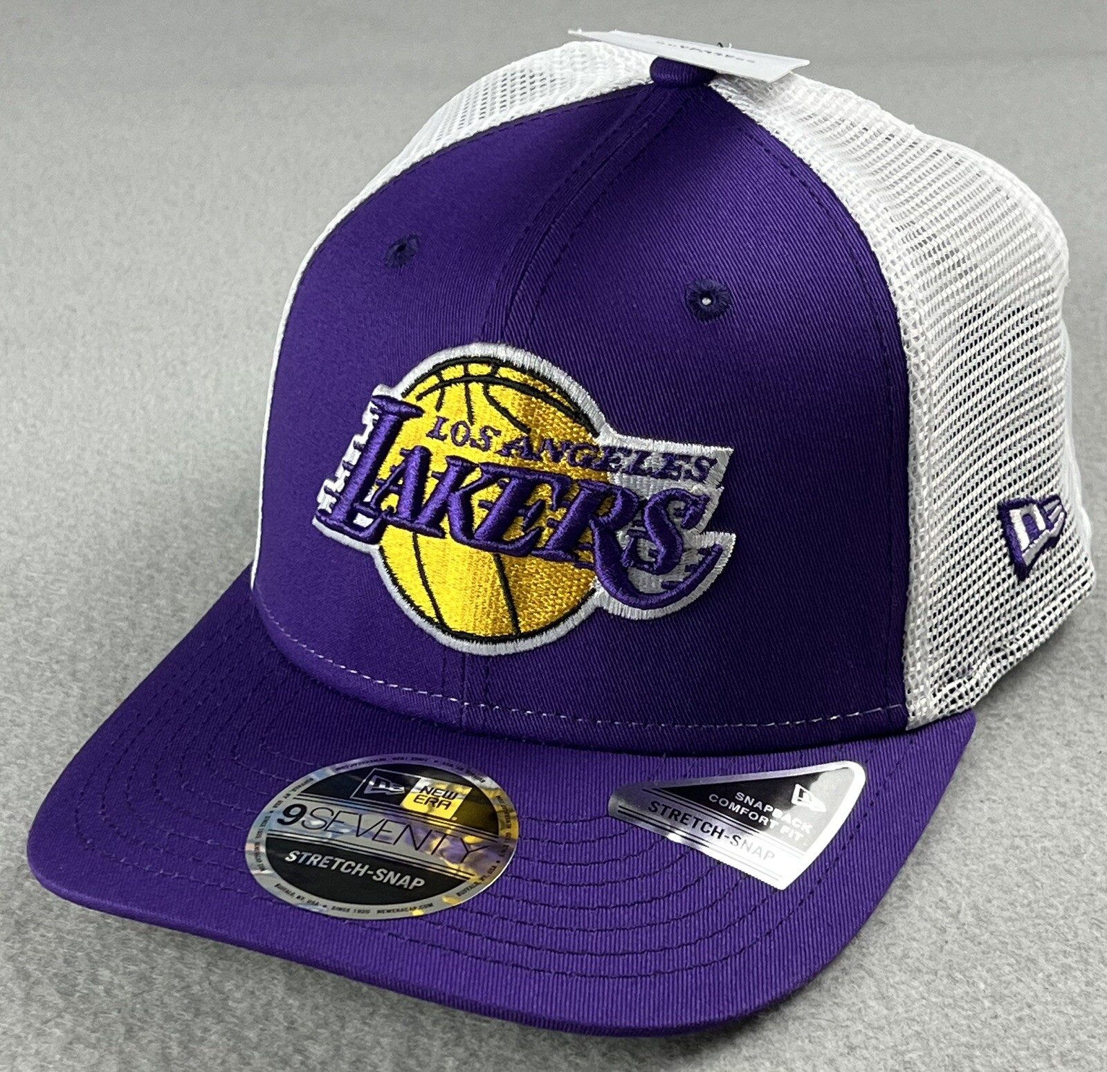 NEW ERA 9Seventy NBA Los Angeles Lakers Trucker Snapback Hat Adjustable Cap NWT