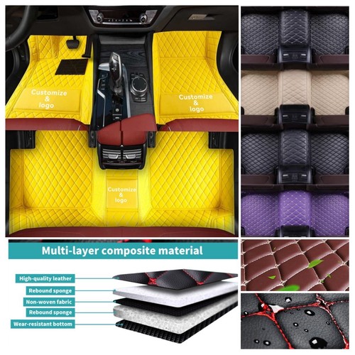 Auto Carpets Fit Nissan Qashqai 2008-2024 Car Floor Mats PU Leather Custom Pads - Picture 37 of 42