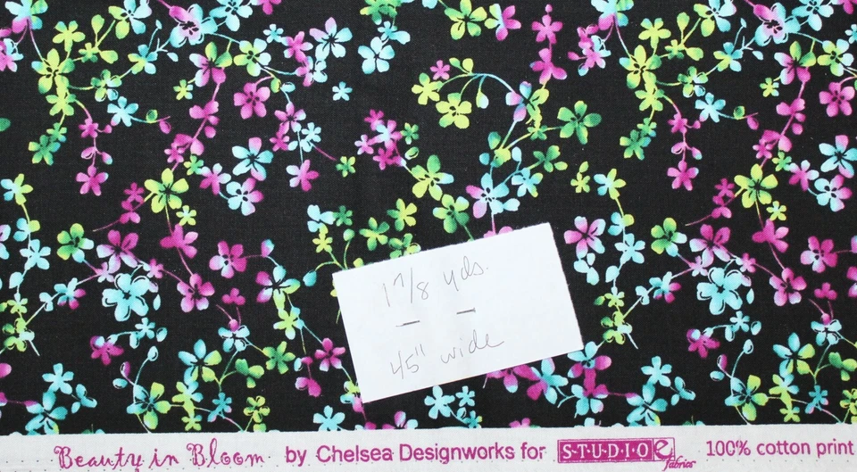 7/8 of a  Yard of "Beauty in Bloom" 100% Cotton - Image 2 of 2