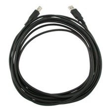 USB 2.0 Printer Scanner Cable Type A Male to Type B Male 10ft - Black