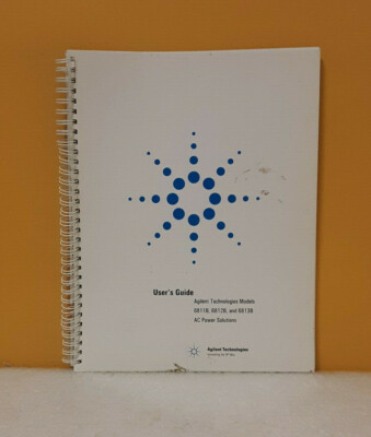 Agilent 5962-0829 Models 6811B/6812B/6813B AC Power Solutions User's Guide