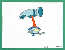 JETSONS Original Animation Production Cel, HAMMER ROBOT, WIZARD OF OZ, 1985