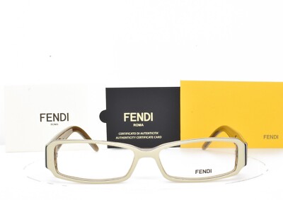 Fendi Cream and Gold Glasses New FENDI EYELINE FF 0193/S 001 Sunglasses, Yellow Gold  main image 4