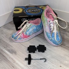 Heelys Pro 20 Prints HES10334 Tie Dye Rainbow Skate Shoe Sneaker Youth Sz 13 C