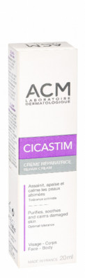 ACM Cicastim Purifying,Soothing & Repairing Facial&Body Cream Damaged Skin 20ML
