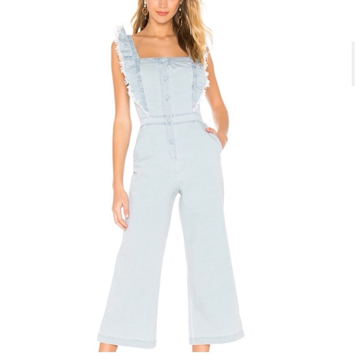 JACK By bb Dakota Jumpsuit Denim Light Women's Size - Main Image