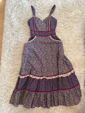 GUNNE SAX BY JESSICA SAN FRANCISCO VINTAGE DRESS SIZE SMALL MINT CONDITION 1970