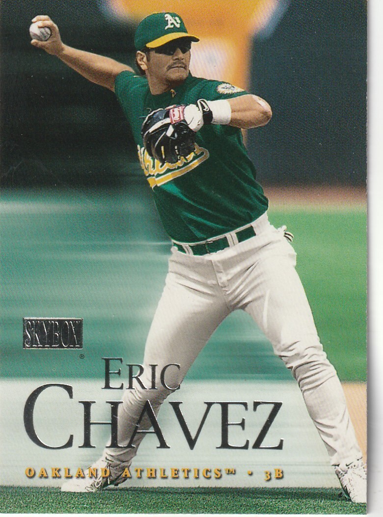 FREE SHIPPING-MINT-2000 Skybox Eric Chavez #73 A'S