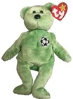 Ty Beanie Baby “KICKS” the Soccer /football Bear. Vintage