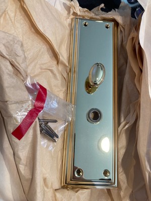 Baldwin Tremont Interior Back Plate Polish Brass Escutcheon Plate Turn Knob 6796
