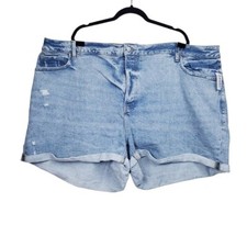 Old Navy Womens High Rise Curvy O.G. Straight Denim Jean Shorts Size 28 NWT