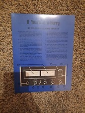 ORIGINAL McIntosh MC 2205 Power Amplifier Dealer Spec Sheet Display Poster