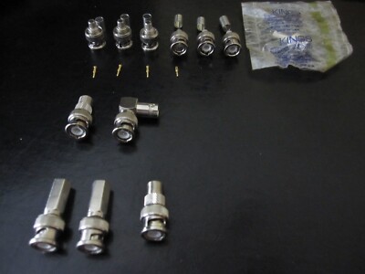 BNC CONNECTORS, LOT OF 10 MISC. 