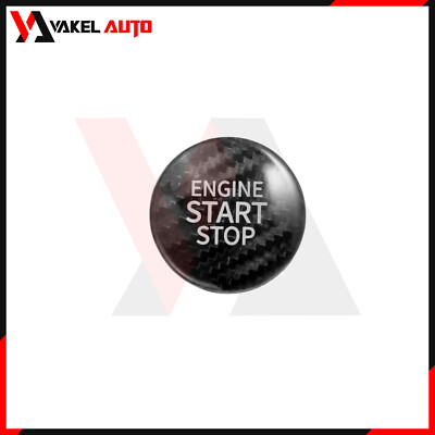 Sticker Engine Stop Carbon Fiber Car Engine Start Stop Button Sticker Cover For Toyota ...