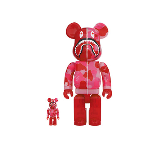 BE@RBRICK CLEAR ABC CAMO SHARK 100%&400% | www.jarussi.com.br