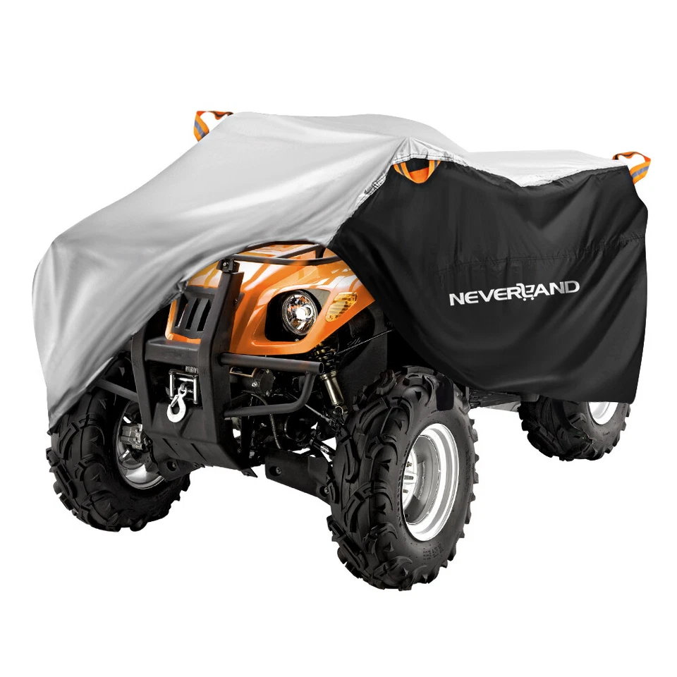 ATV Cover Quad Bike Waterproof Rain Dust UV Protection For Polaris Can-Am Suzuki - Image 2 of 4