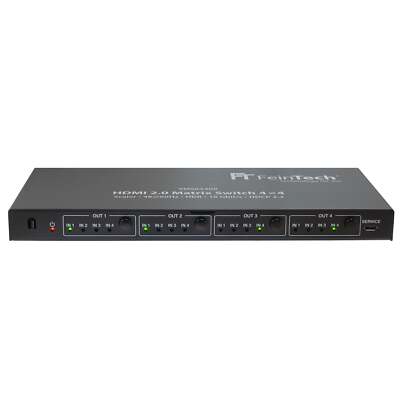 Ultra-HD HDMI 2.0 Matrix Switch 4x4 (4 in 4 out) 4K 60Hz mit Scaler Full-HD