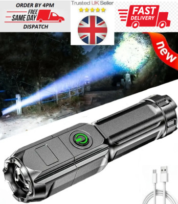 Leistungsstarke LED zoombare Taschenlampe, Outdoor multifunktionale tragbare Heim Taschenlampe