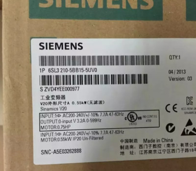 NEW SIEMENS 6SL3 210-5BB15-5UV0 Switch Power Supply