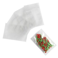 100 Clear Chamber Vacuum Heat Sealer Food Storage Packaging Flat Pouch Bags