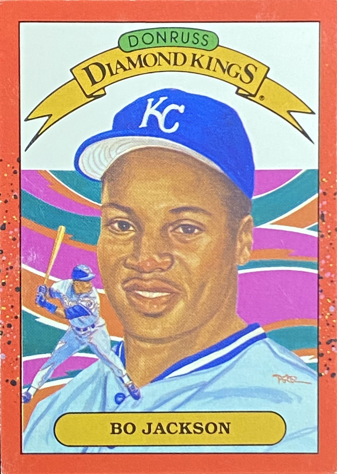 1989 Donruss Diamond Kings 1 Bo Jackson Kansas City Royals Baseball