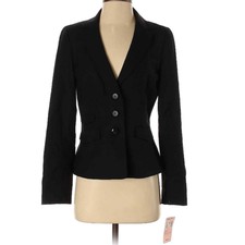 Nwt! Classiques Entier Black Wool 3-button Blazer Size 4 $290