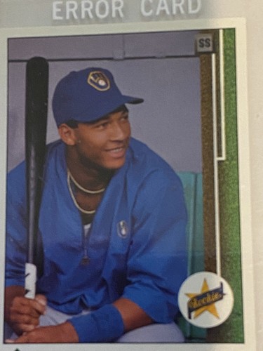 1989 UPPER DECK GARY SHEFFIELD 13 ROOKIE RC ERROR CARD UPSIDE DOWN SS 