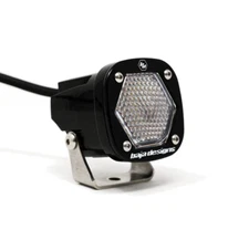 Baja Designs 380006 Black S1 Work/Scene Clear Lens LED 5000K Light & Bracket 