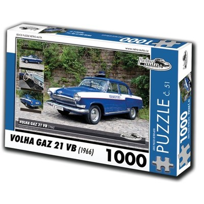 RETRO-AUTA Puzzle Nr. 51 Wolga Gaz 21 UK (1966) 1000 Teile
