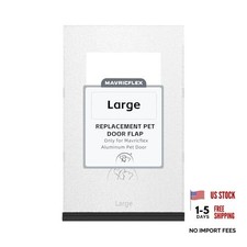 White Pet Door Flap - Easy to Install - Only Compatible with Large Sizes