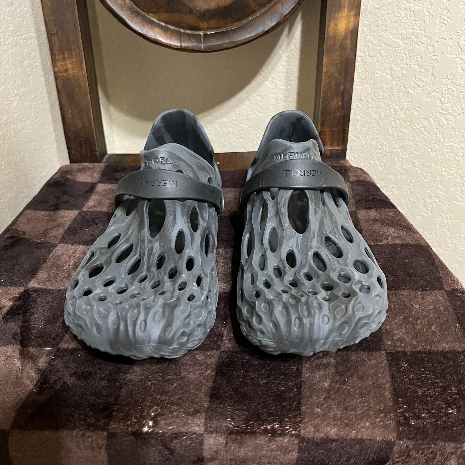 Merrell Hydro Moc Drift Uomo Taglia 10 Nero Spiaggia Outdoor Sandali Scarpe Escursionismo