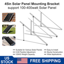 2 Sets Solar Panel Mounting Bracket Ground Mount Kit for RV Roof Adjustable 45in