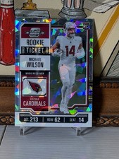 2023 Contenders Optic Michael Wilson /22 Rookie Ticket Cracked Ice Prizm