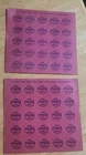 Vintage 50 Drinking Coca Cola Red Tokens 1930s 1940s 2 full sheets free shipping