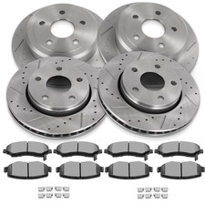 Fits Jeep For Wrangler 2007 - 2016 2017 Brake Rotors Ceramic Pads Front Rear