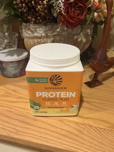 Sunwarrior Organic Classic Plus Vanilla Protein Powder, Vanilla 13.2 oz