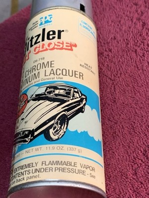 Vintage Spray Paint Can Ditzler ''Get Close'' Chrome Aluminum Lacquer RARE