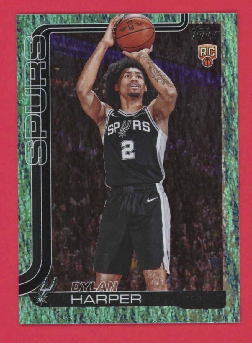 2025-26 Topps Dylan Harper RC Aqua Holo Foil SP #202 Rookie Spurs