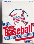 1988 FLEER BASEBALL "RACK-PACKS" UNOPENED BOX, w/ 24 SEALED RACK PACKS, (E)