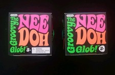 Authentic Nee Doh NeeDoh The Groovy Glob Squishy Squeeze Ball Green Blue Lot