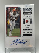 2022 Panini Contenders Rookie Ticket Autograph Jerome Ford #225 Cleveland Browns