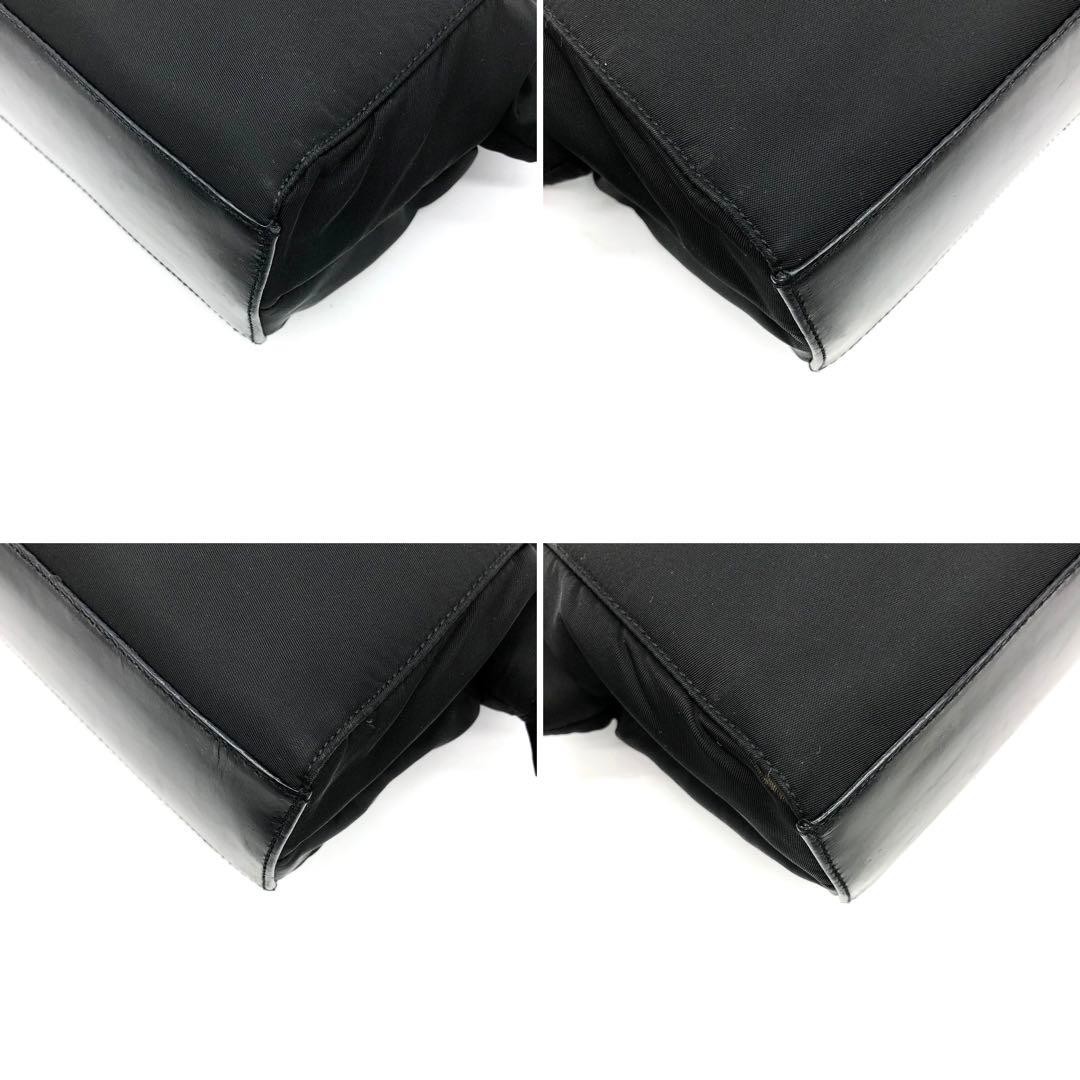 PRADA Handbag Triangle Logo Nylon Leather Black Authentic thumbnail 6
