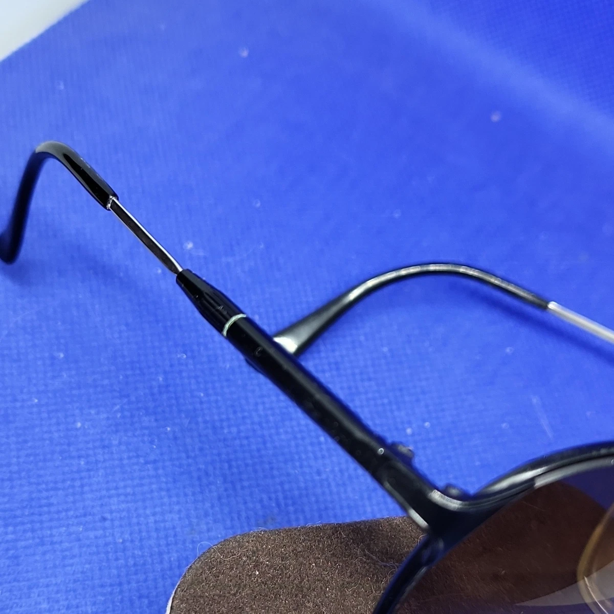 Colani Design Optos Sonnenbrille Pilot Metall Schwarz blau 130-155mm