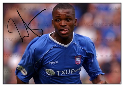 12455. Darren Bent Signed Pictures (A4 Prints) Ipswich Charlton Spurs Villa etc.