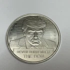 1 Oz Silver Round .999 Fine Trump Never Surrender The Don NO RESERVE