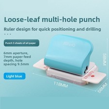 Paper Binding Machine Handheld Portable Spiral Binder A4 A5 A6 A7 Coil Book BS